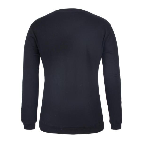 blue sweatshirt printing logo in front