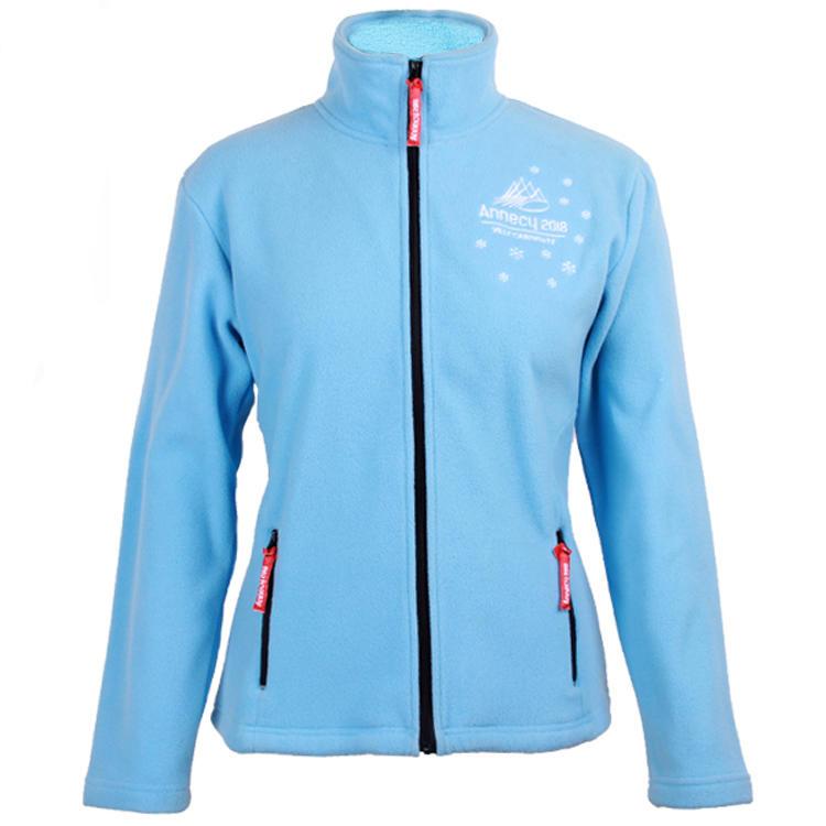 ladies jacket custom fleece Embroidery logo