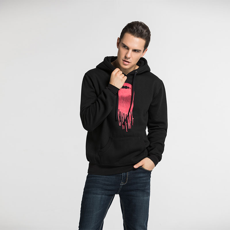 Pullover Hoodie Mens Printed logo 65 cotton 35 Hooded Sweatshirts